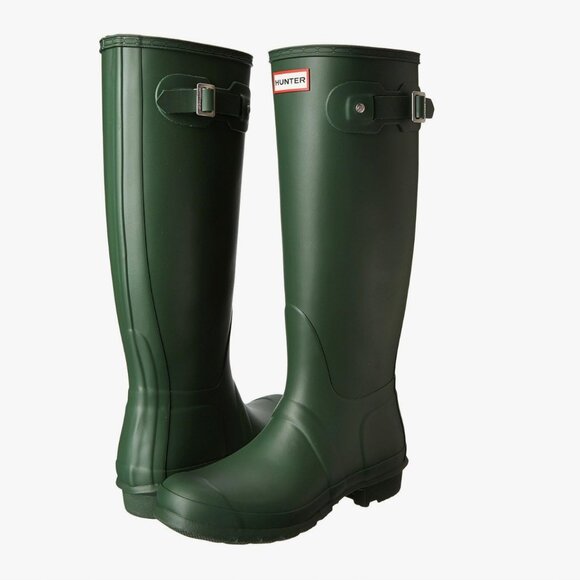 Hunter Women's Original Tall Rain Boots Hunter Green Size 6 - Picture 1 of 13